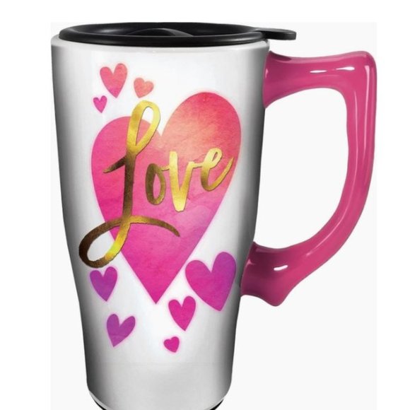 Love Ceramic Travel Mug - Picture 1 of 1